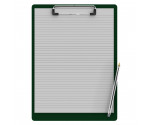 Letter Size 8.5 x 11 Aluminum Clipboard | Green