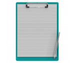 Letter Size 8.5 x 11 Aluminum Clipboard | Teal