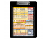 Flat Aluminum Anesthesia Clipboard 