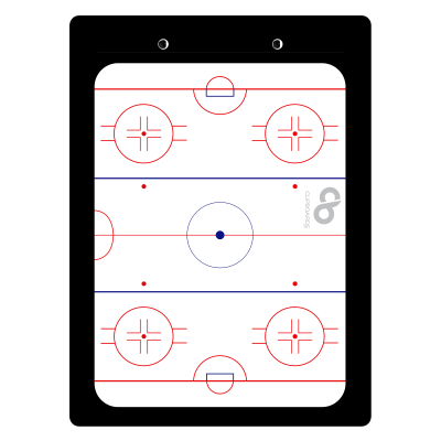 Flat Aluminum Hockey Clipboard 