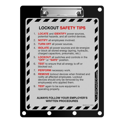 Lockout Clipboard | Black