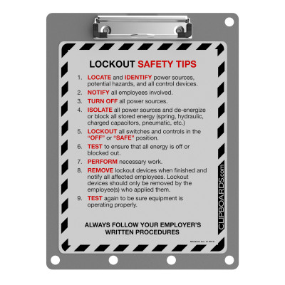 Lockout Clipboard | Silver