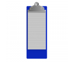 4.25 x 11 Aluminum Server Clipboard - Blue