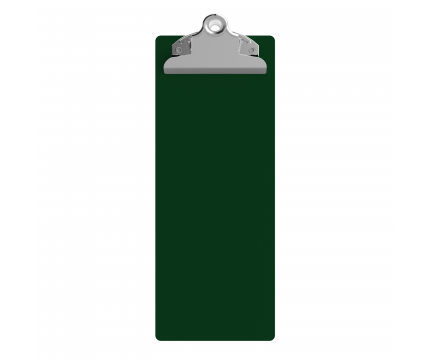 4.25 x 11 Aluminum Server Clipboard - Green