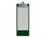 4.25 x 11 Aluminum Server Clipboard - Green