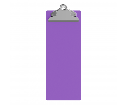 4.25 x 11 Aluminum Server Clipboard - Lilac