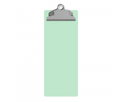 4.25 x 11 Aluminum Server Clipboard - Mint