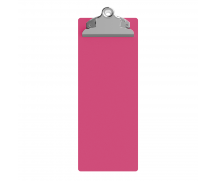 4.25 x 11 Aluminum Server Clipboard - Pink