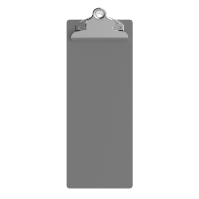 4.25 x 11 Aluminum Server Clipboard - Silver