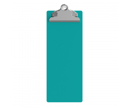 4.25 x 11 Aluminum Server Clipboard - Teal