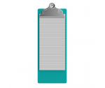 4.25 x 11 Aluminum Server Clipboard - Teal