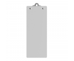 4.25 x 11 Aluminum Server Clipboard - White