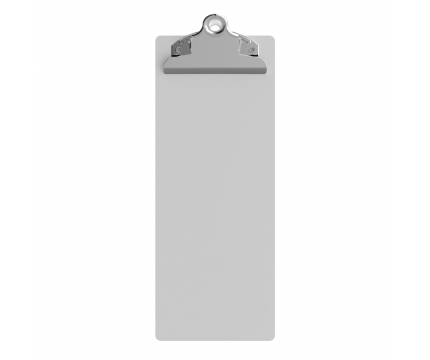 4.25 x 11 Aluminum Server Clipboard - White