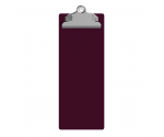 4.25 x 11 Aluminum Server Clipboard - Wine