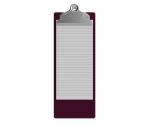 4.25 x 11 Aluminum Server Clipboard - Wine