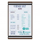 Large HDF Menu Board with Bands