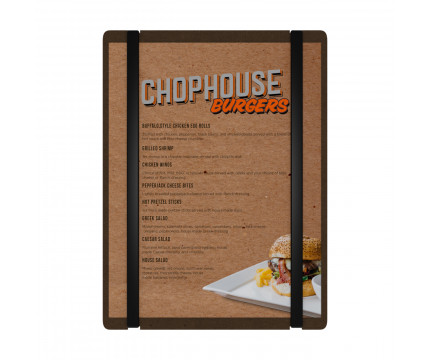 HDF Vertical Menu Board with Bands