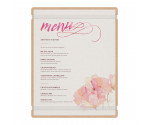 MDF Menu Board with Bands