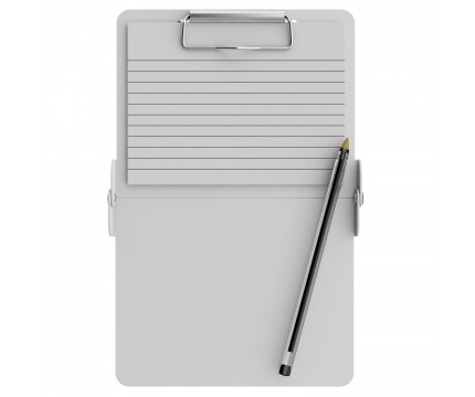 White Mini ISO Clipboard