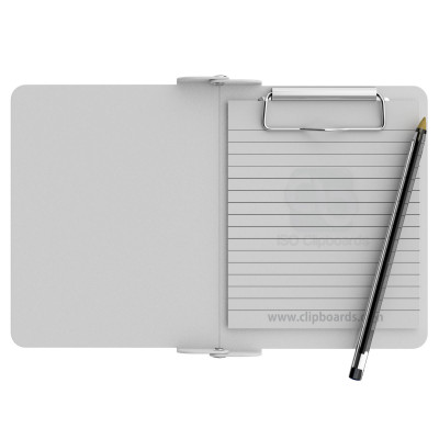 White Mini Novel ISO Clipboard - Slightly Damaged
