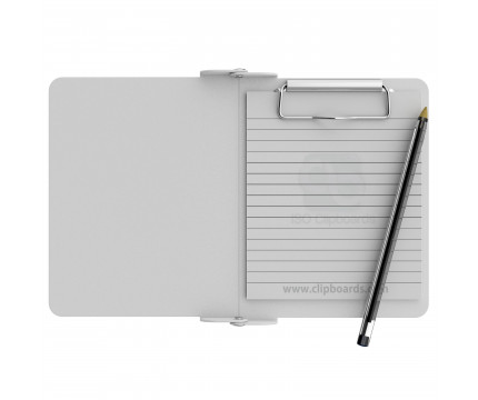 White Mini Novel ISO Clipboard - Slightly Damaged