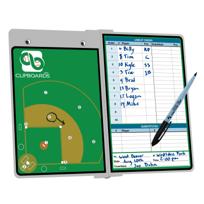 White Baseball Clipboard