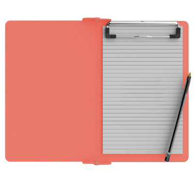 Folding Memo ISO Clipboard - Coral