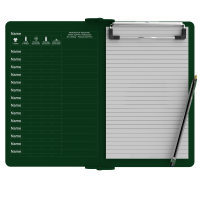 Camp ISO Clipboard - Green