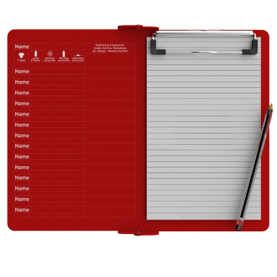 Camp ISO Clipboard - Red
