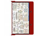 Aluminum Needlework Clipboard - Red