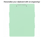 Mint Trifold ISO Clipboard
