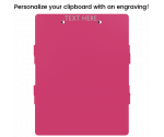 Pink Trifold ISO Clipboard