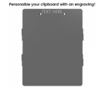 Silver Trifold ISO Clipboard