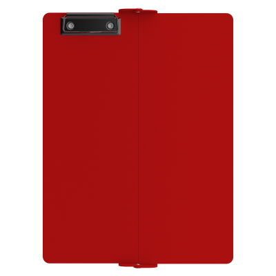 Red Vertical ISO Clipboard