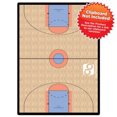 Flat Basketball Court Adhesive Reference Label