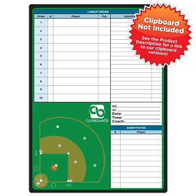 Flat Baseball Field Adhesive Reference Label 