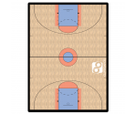 Flat Basketball Court Adhesive Reference Label 