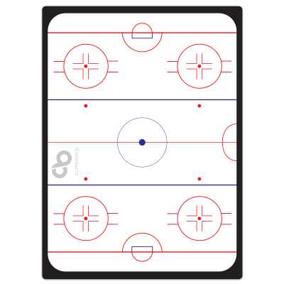 Flat Hockey Rink Adhesive Reference Label 