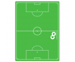 Flat Soccer Field Adhesive Reference Label 