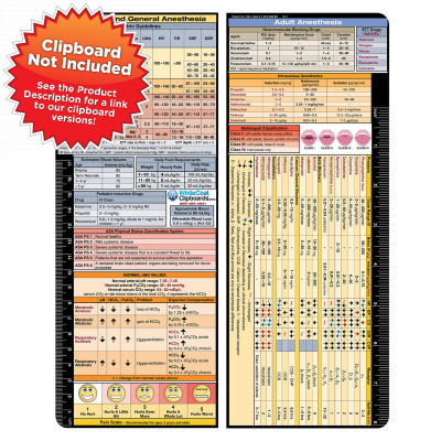 VERTICAL - Anesthesia Adhesive Reference Label