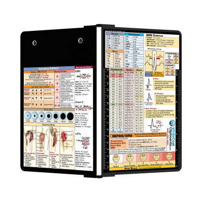 Folding Memo - WhiteCoat Clipboard® - Black Nursing Edition
