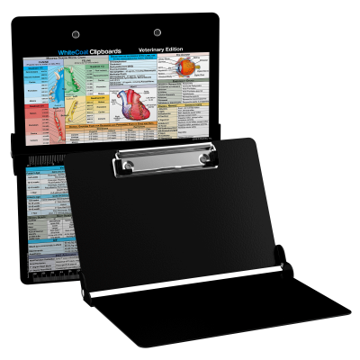 WhiteCoat Clipboard® - Black Veterinary Medicine Edition