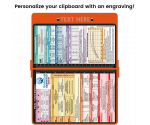 WhiteCoat Clipboard® - Orange Pediatric Infant Edition