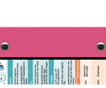 WhiteCoat Clipboard® Trifold - Pink Cardiology Edition