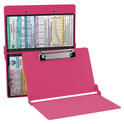 WhiteCoat Clipboard® - Pink Pediatric Infant Edition
