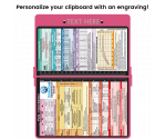 WhiteCoat Clipboard® - Pink Pediatric Infant Edition