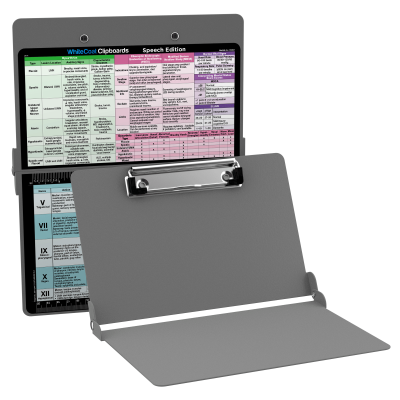 WhiteCoat Clipboard® - Silver Speech Language Pathology Edition