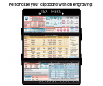 WhiteCoat Clipboard® Trifold - Black Anesthesia Edition
