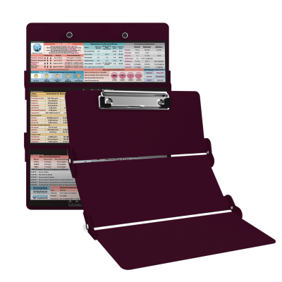 WhiteCoat Clipboard® Trifold - Wine Anesthesia Edition