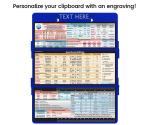 WhiteCoat Clipboard® Trifold - Blue Anesthesia Edition